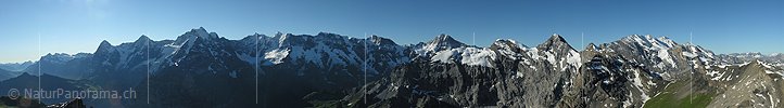 Gipfelpanorama Schilthorn, Mürren