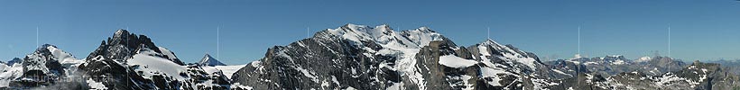 P000280: Panorama Gspaltenhorn, Blüemlisalp, Doldenhorn vom Hundshorn, Berner Oberland
