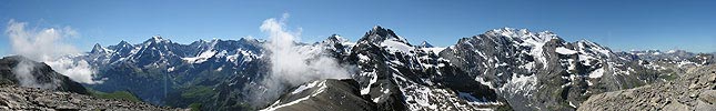 P000281: Gipfelpanorama Hundshorn, Kiental/Mürren, Berner Oberland