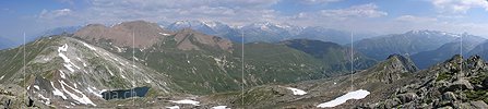 Gipfelpanorama Rothorn II (Saflisch-/Mättital)
