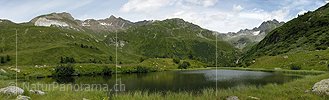 Panoramabild Halsesee, Binntal