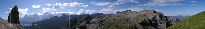 Panoramabild Lobhörner, Berner Oberland