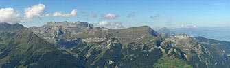 P000439: Panorama Schwalmere, Sulegg und Sulwald vom Männlichen oberhalb Wengen