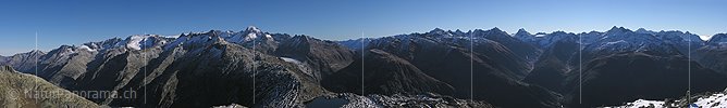 Panorama Sidelhorn, Grimselgebiet