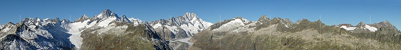Panorama Berner Alpen vom Sidelhorn