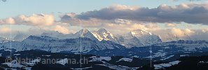 Panoramafoto Eiger, Mönch und Jungfrau