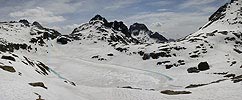 Panoramafoto Geisspfadsee, Binntal, Wallis