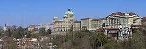 Panoramic photo Bundeshaus in Bern