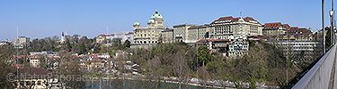 Panoramic photo Bundeshaus in Bern