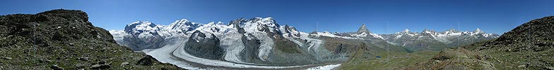 Panoramafoto Gornergrat, Zermatt