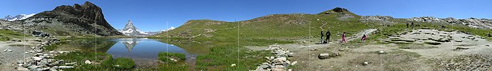 Panorama Matterhorn und Riffelsee, Zermatt