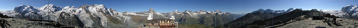 Panoramafoto Gornergrat, Zermatt