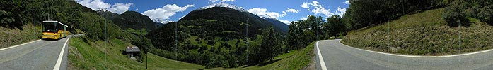 Panorama  post car in Ausserbinn