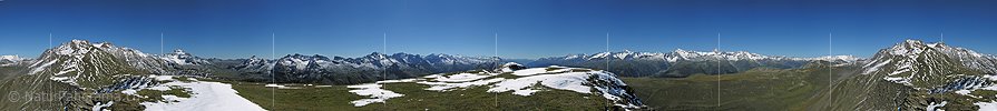 Gipfelpanorama Grosses Fülhorn, Binntal