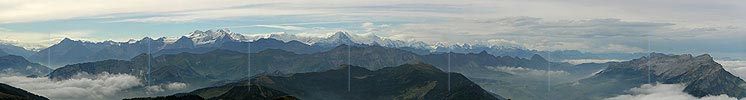 Panorama Berner Alpen vom Fürstein