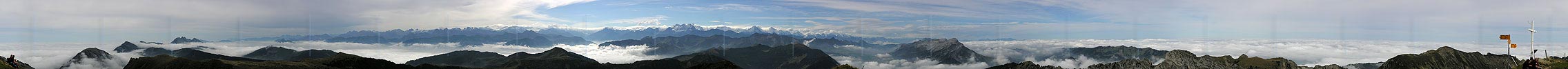 Gipfelpanorama Fürstein, Zentralschweiz