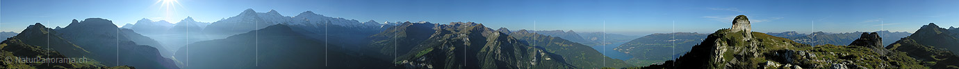 Panoramafoto Schynige Platte, Jungfrauregion