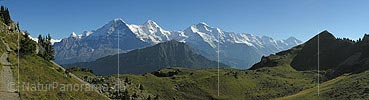Eiger, Mönch und Jungfrau von der Schynigen Platte