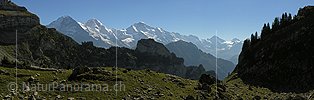 Panoramafoto Eiger, Mönch und Jungfrau