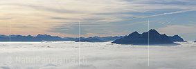 Panoramafoto Pilatus und Nebelmeer