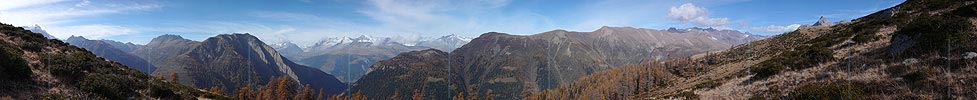 Panorama Berglandschaft im Herbst