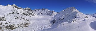 Panoramabild Grosser Aletschgletscher