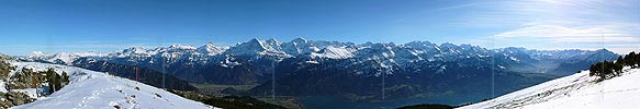 Panorama Berner Alpen vom Niederhorn