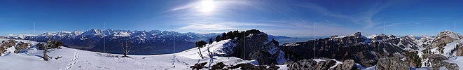 Panoramabild Niederhorn, Beatenberg, Berner Oberland