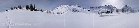 Panorama Berglandschaft im Winter