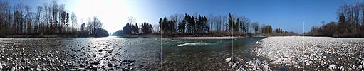 360° panoramic River landscape