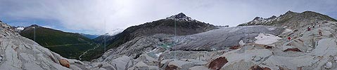 360° Panorama glacier landscape