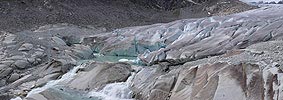 Panoramic image Glacier tongue