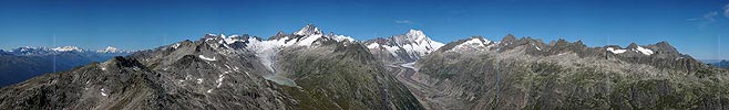 Panoramafoto Östliche Berner Alpen