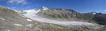 Grosspanorama Alpengletscher (Rhonegletscher)