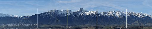 Panorama Stockhornkette und Gantrisch