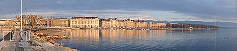 Panorama photo Morning in Geneva