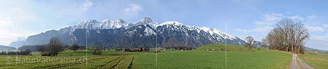 Large panoramic picture Stockhornkette