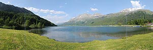 Panoramic photo silvaplanersee