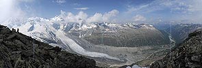 Panorama glacier tongue