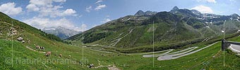 Panoramic photo Splügen pass