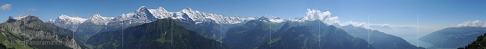 Hochauflösendes Panoramabild Jungfrauregion