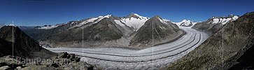 Grosspanoramabild Grosser Aletschgletscher