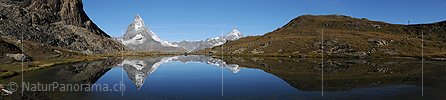 Panoramabild Spiegelung Matterhorn