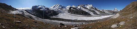 Large panoramic glacial landscape