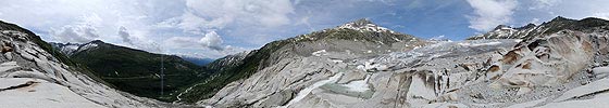 360-Grad Panorama Rhône glacier (Date 6.2008)