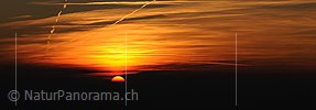 Panoramafoto Sonnenuntergang