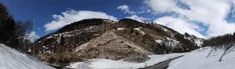 Panorama avalanche cone