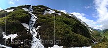 Panoramabild Wasserfall