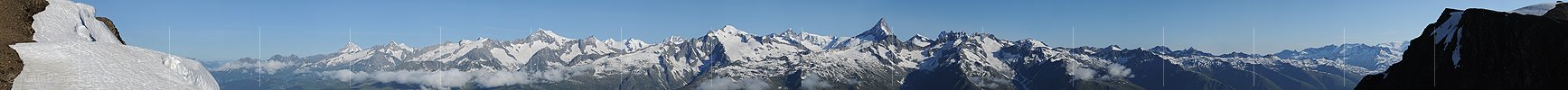 Gigapixel-Panorama der Berner Alpen von Süden