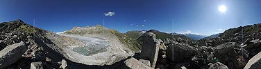 Panorama Rhone glacier